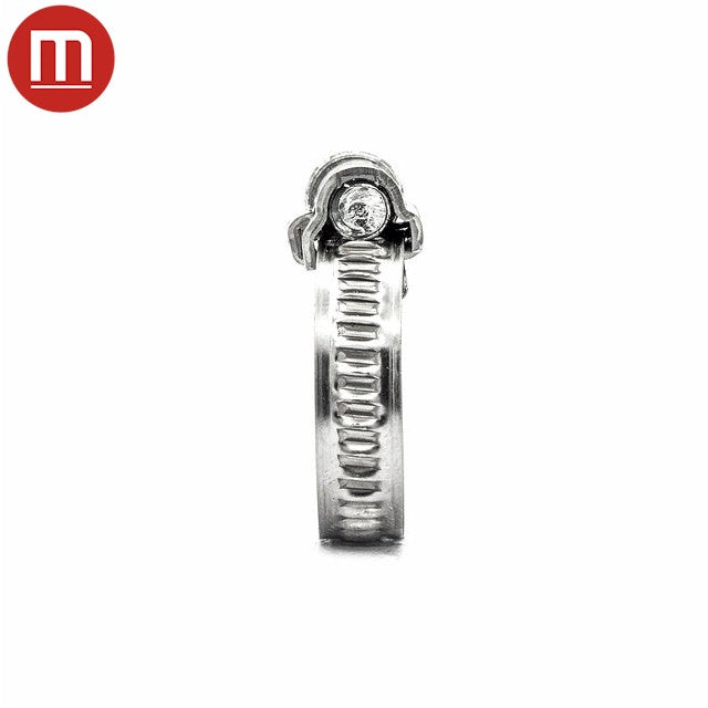 Mikalor | ASFA L-7 Worm Drive Hose Clamp | 7mm Embossed Band | W2 | 430SS Band 8.0mm - 12.0mm (0.31-0.47in) - HCL Fasteners EU - Image 4