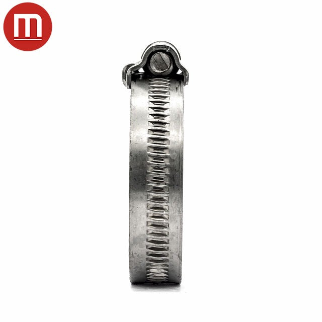 Mikalor | ASFA-S Worm Drive Hose Clamps | 12mm Embossed Band Width | W4 304 Stainless Steel 16.0mm - 27.0mm (0.63-1.06in) - HCL Fasteners EU - Image 4