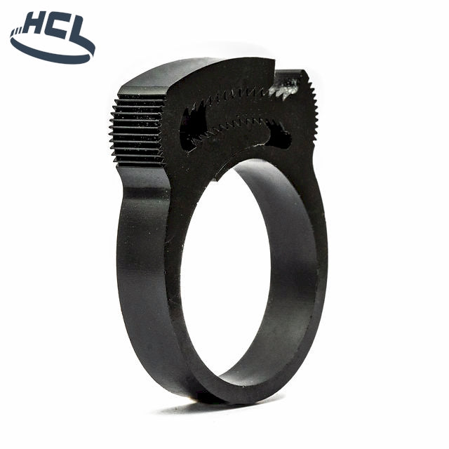 HCL | Collier de serrage à clipser Herbie | Noir | Bande en nylon PA66 | Double rangée de dents 5,4 mm - 6,3 mm (0,21-0,25 pouce) - HCL Fasteners EU - Image 4