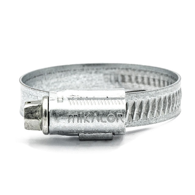 Mikalor | Fascetta stringitubo ASFA-L con vite senza fine | Fascia goffrata da 9 mm | Acciaio W1 8,0 mm - 16,0 mm (0,31-0,63 pollici) - Elementi di fissaggio HCL UE - Immagine 4