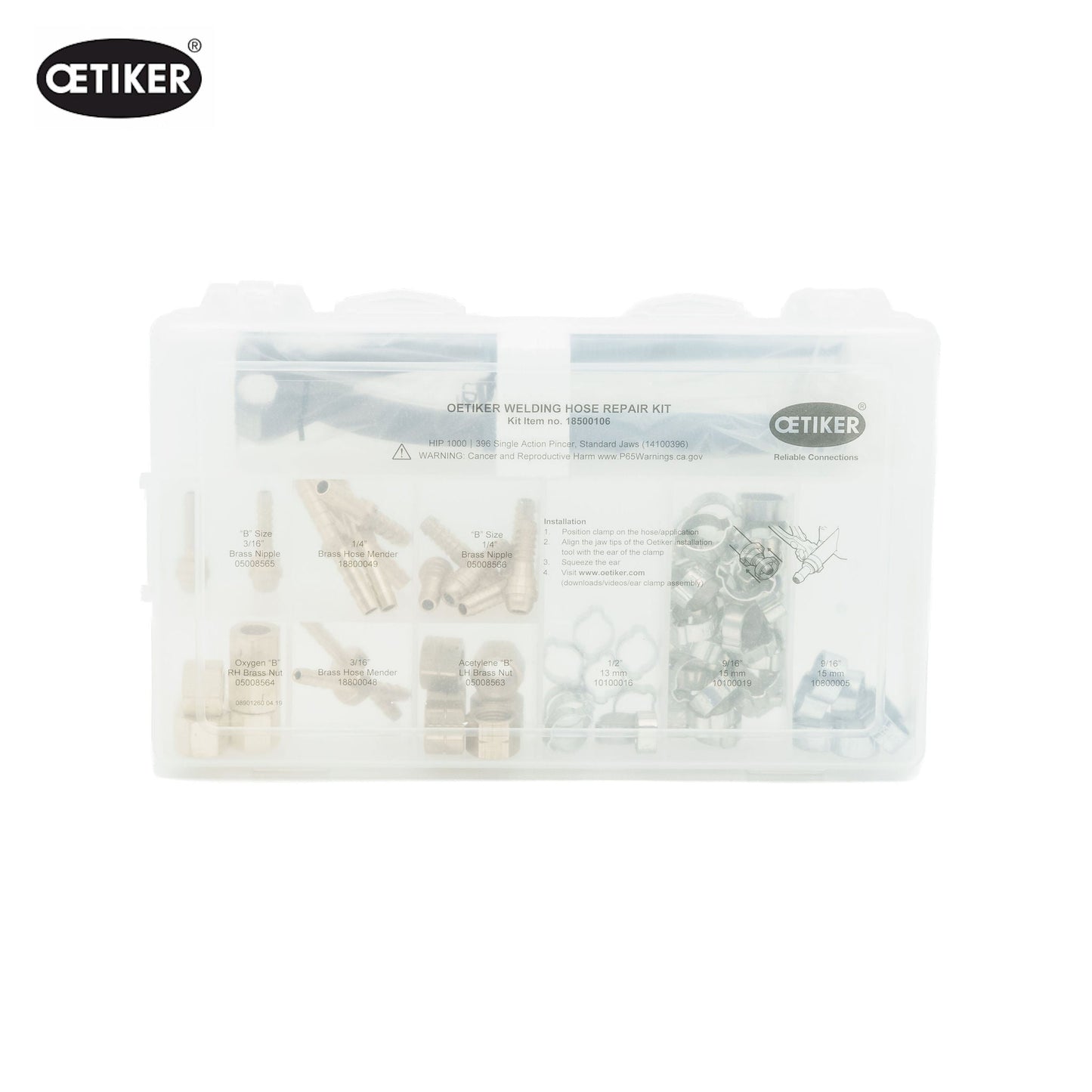 Oetiker | Welding & Stepless Ear Hose Clamp Assortment Kit | W4 304 Stainless Steel | 81 pcs 18500106 - HCL Fasteners EU - Image 3
