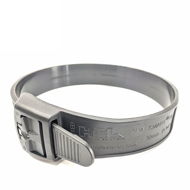 Plastová viazačka na káble pre ťažké zaťaženie – 32 mm Smart Tie – dĺžka 550 mm (22 palcov) – PA12 – HCL Clamping USA – ST-32PA12-550