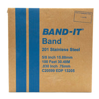 Band-IT | Staalband | 201 roestvrijstalen band | Voor algemene toepassingen | Keuze uit verschillende breedtes