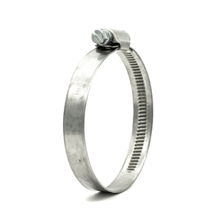 HCL | Din Style Worm Drive Hose Clamp | 12mm Wide | W4 Material | 304 Stainless Steel Band