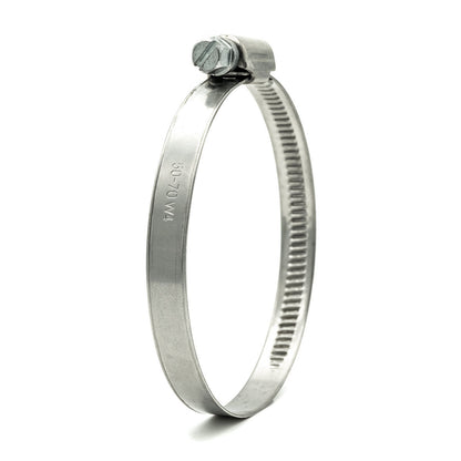HCL | Din Style Worm Drive Hose Clamp | 9mm Embossed Band | W4 | 304 Stainless Steel 8.0mm - 12.0mm (0.31-0.47in) - HCL Fasteners EU - Image 1