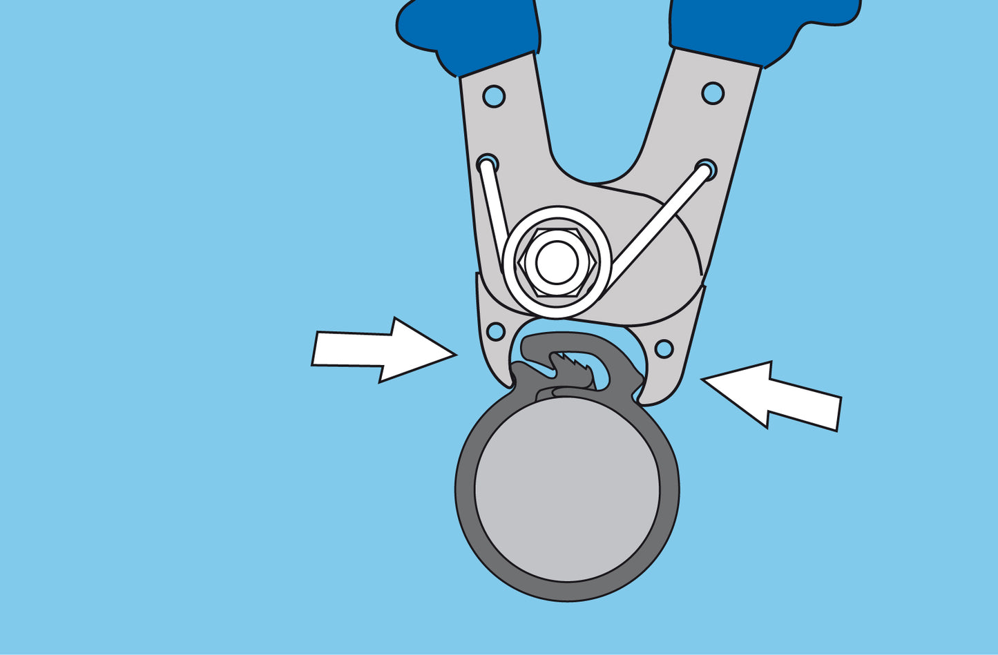 HCL | Manual Fitting Tool | For Ezyclik Polymer Snap Fit Hose Clips MT-EZP-LVT-01 - HCL Fasteners EU - Image 9
