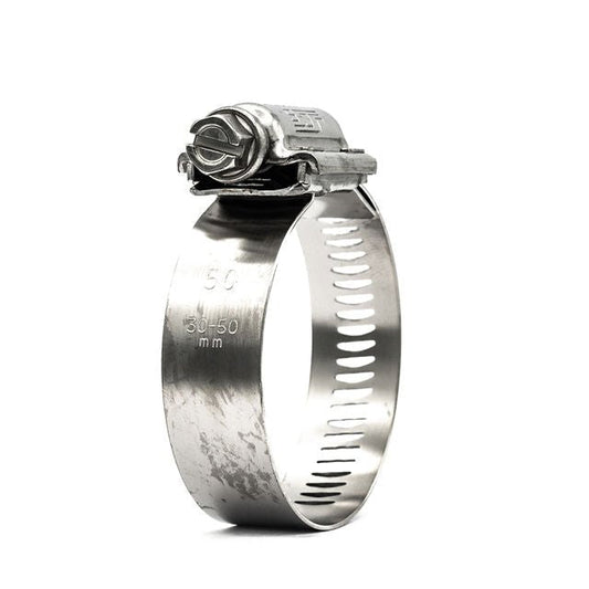 JCS | Hi-Torque Worm Drive Hose Clamps | 16mm Perforated Band | W4 304 Stainless Steel 20.0mm - 27.0mm (0.79-1.06in) - HCL Fasteners EU - Image 1
