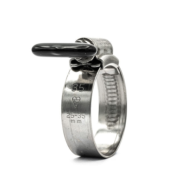 JCS | Wing Screw Worm Drive Hose Clip | W4 304 Stainless Steel 9.5mm - 12.0mm (0.37-0.47in) - HCL Fasteners EU - Image 2