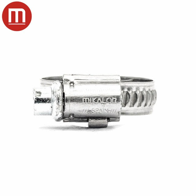 Mikalor | ASFA L-7 Worm Drive Hose Clamp | 7mm Embossed Band | W2 | 430SS Band 8.0mm - 12.0mm (0.31-0.47in) - HCL Fasteners EU - Image 2