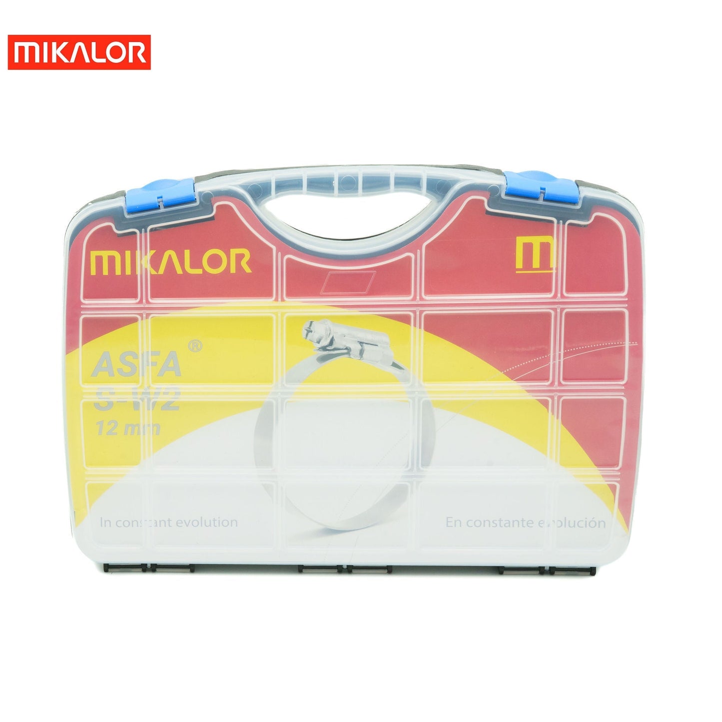 Mikalor | ASFA-S Worm Drive Hose Clamp Workshop Kit | 12mm Band Width | W2 430SS Band | 73 pcs 3503241 - HCL Fasteners EU - Image 4