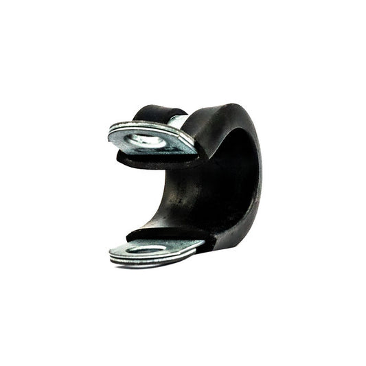 Mikalor | DIN 3016 P Clip | 12mm Wide Rubber Lined | W1 Zinc Plated Steel Band Max Dia: 5.0mm (0.20in) - HCL Fasteners EU - Image 1