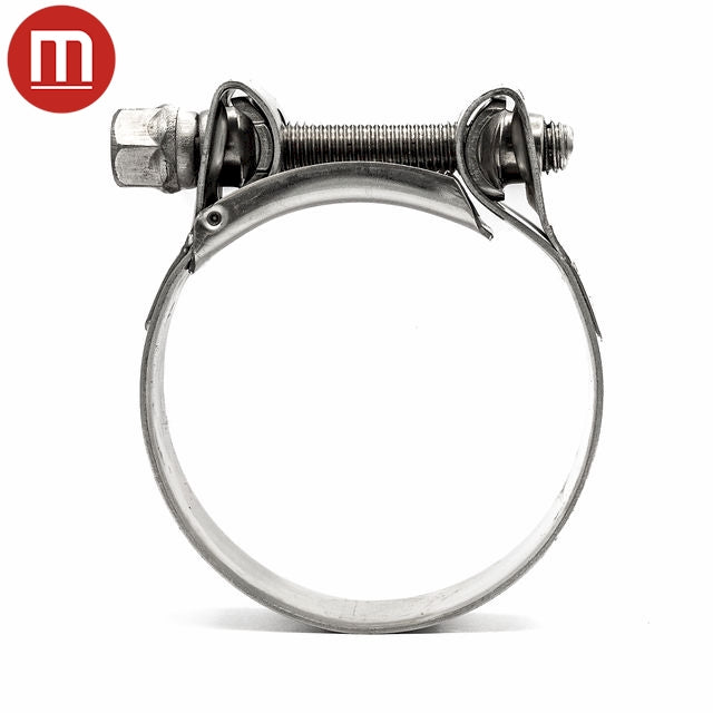 Mikalor | SUPRA Heavy Duty Hose Clamp | Bolt & Barrel Construction | W4 304 Stainless Steel 17.0mm - 19.0mm (0.67-0.75in) - HCL Fasteners EU - Image 3