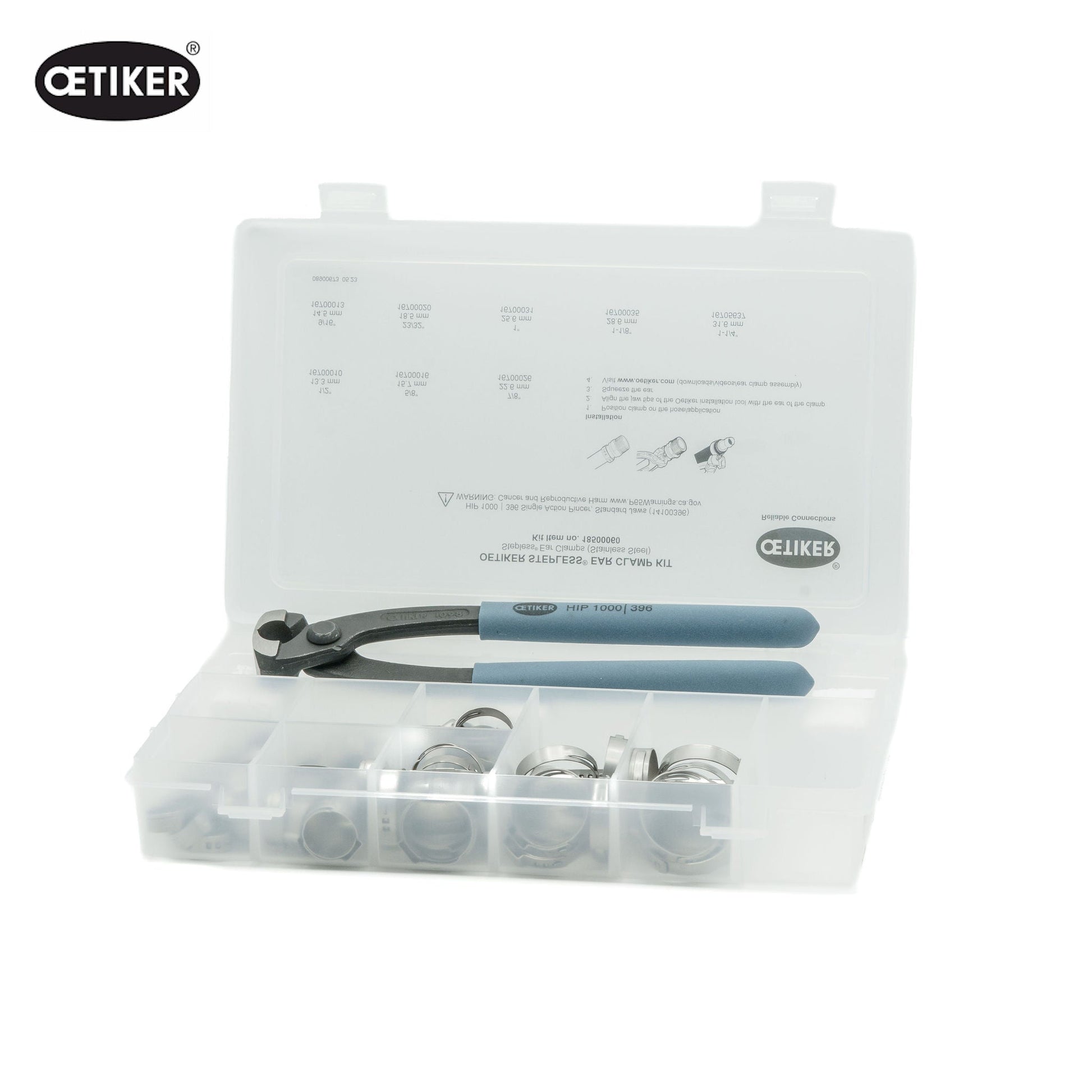 Oetiker | Stepless Ear Hose Clamp Assortment Kit | W4 304 Stainless Steel | 81 pcs 18500060 - HCL Fasteners EU - Image 3