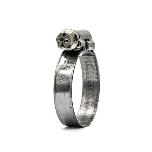 Mikalor | ASFA-L Worm Drive Hose Clamp | 9mm Embossed Band | W2 Material | 430SS Band 8.0mm - 16.0mm (0.31-0.63in) - HCL Fasteners EU - Image 1