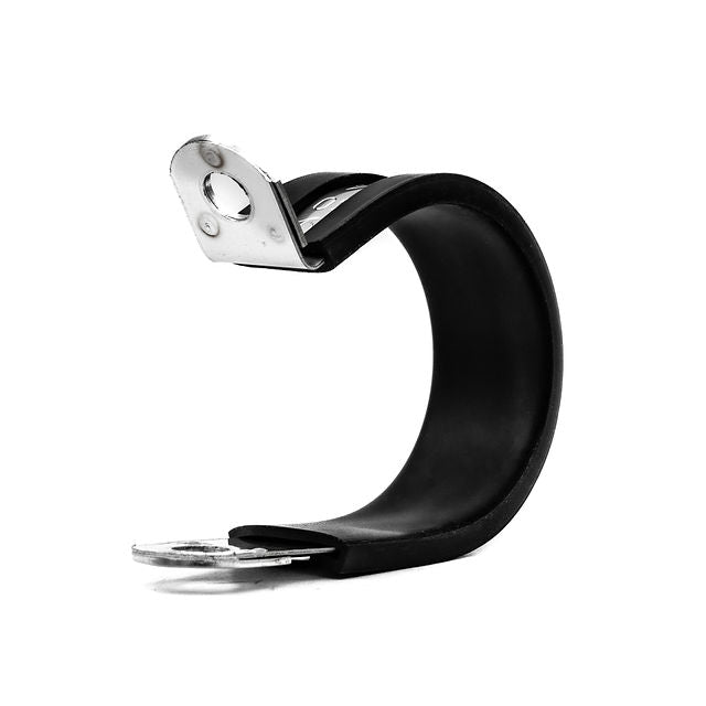 Mikalor | DIN 3016 P Clip | 15mm Wide Rubber Lined | W4 304 Stainless Steel Max Dia: 5.0mm (0.20in) - HCL Fasteners EU - Image 1