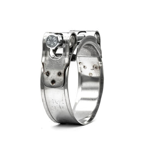 Atlantic | Heavy Duty Hose Clamp | Bolt & Barrel | W2 | 430 Stainless Steel Band