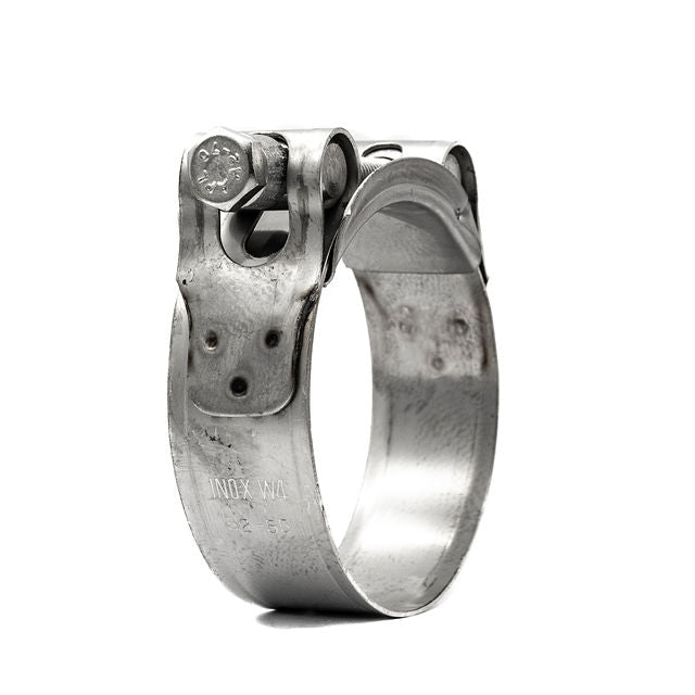 Atlantic | Abrazadera para mangueras de alta resistencia | Perno y cilindro | W4  Banda de acero inoxidable 304 26,0 mm - 28,0 mm (1,02-1,10 pulgadas) - HCL Fasteners EU - Imagen 1