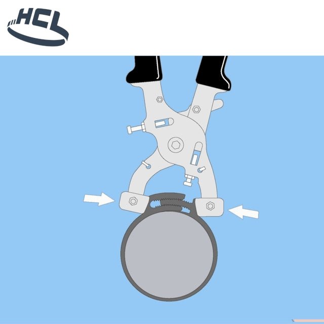 Abrazadera de plástico para mangueras - Herramienta de montaje Herbie Clip - HCL Clamping USA- MT-HC-VFT-01