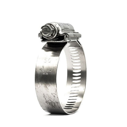 JCS | Hi-Torque Worm Drive Hose Clamps | 16mm Perforated Band | W4 304 Stainless Steel 20.0mm - 27.0mm (0.79-1.06in) - HCL Fasteners EU - Image 1