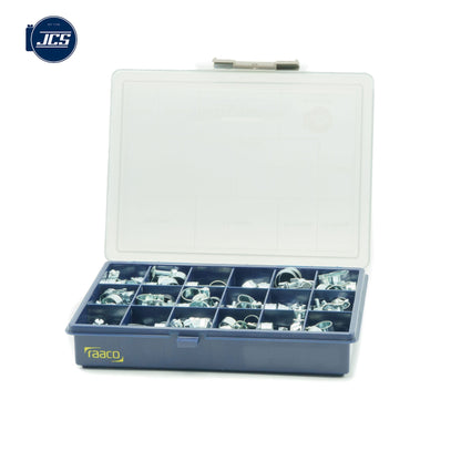JCS | Mini-Clip Hose Clamp Assortment Box | W1 Zinc Plated Steel | MCZAB1 | 157 pcs MCZAB1 - HCL Fasteners EU - Image 2