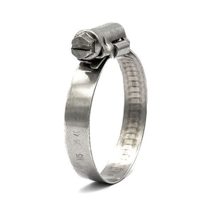 Mikalor | Collier de serrage à vis sans fin ASFA-L | Bande embossée de 9 mm | Acier inoxydable 316SS de qualité W5