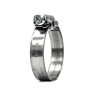 Mikalor | Collier de serrage à vis sans fin ASFA-S | Bande gaufrée de 12 mm | W2  Bande en acier inoxydable 430