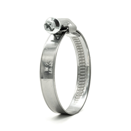 Norma | Torro Worm Drive Hose Clamp | 12mm Wide | W2 | 430 Stainless Steel Band 16.0mm - 27.0mm (0.63-1.06in) - HCL Fasteners EU - Image 1