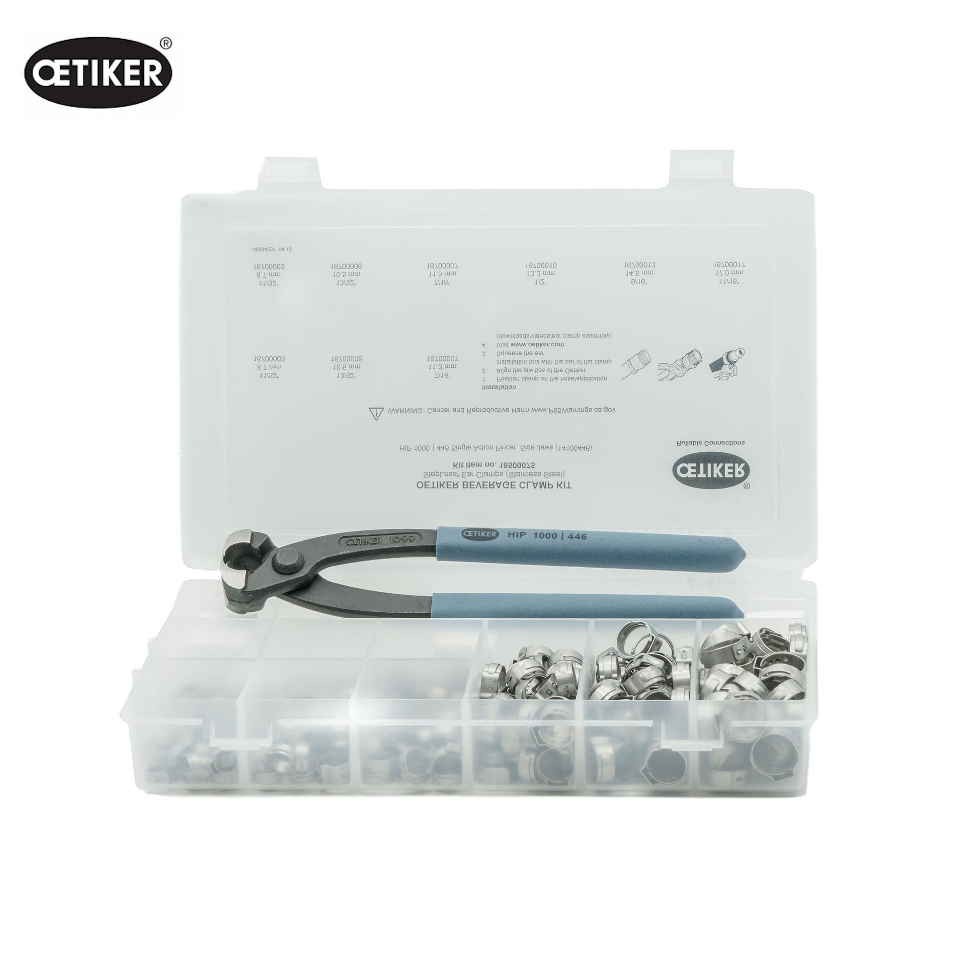 Oetiker | Stepless Ear Hose Clamp Assortment Kit | W4 304 Stainless Steel | 301 pcs 18500075 - HCL Fasteners EU - Image 3