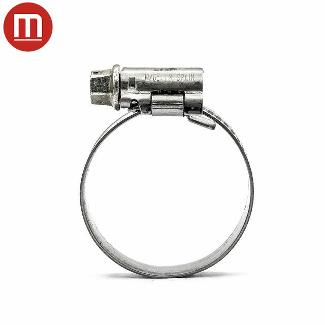 Mikalor | ASFA-L Worm Drive Hose Clamp | 9mm Embossed Band | W2 Material | 430SS Band 8.0mm - 16.0mm (0.31-0.63in) - HCL Fasteners EU - Image 2