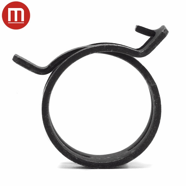 Mikalor | Spring Band Hose Clamp | Constant Tension | Heavy Duty | 12mm Wide | Black Steel 12.0mm - 14.2mm (0.47-0.56in) - HCL Fasteners EU - Image 2