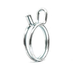 Mollfam Double Wire Spring Hose Clamp - Galvanised Steel for Secure Connections