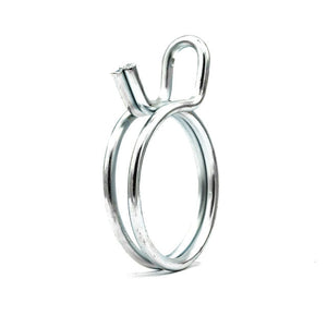 Mollfam Double Wire Spring Hose Clamp - Galvanised Steel for Secure Connections