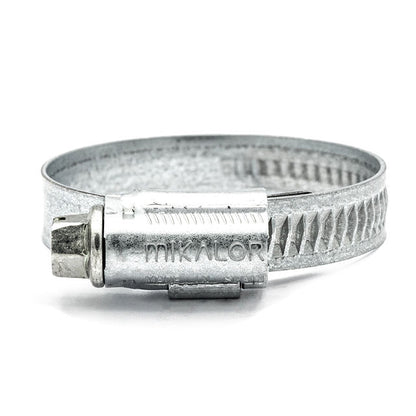 Mikalor | Fascetta stringitubo ASFA-L con vite senza fine | Fascia goffrata da 9 mm | Acciaio W1 8,0 mm - 16,0 mm (0,31-0,63 pollici) - Elementi di fissaggio HCL UE - Immagine 4