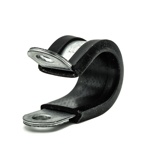 Mikalor | Clip DIN 3016 P | Larghezza 15 mm con rivestimento in gomma | Fascia in acciaio W1 Diametro massimo: 5,0 mm (0,20 pollici) - HCL Fasteners EU - Immagine 1