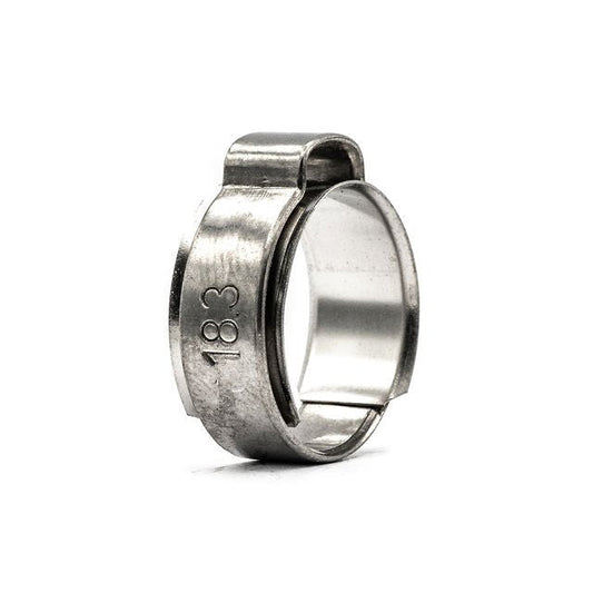 Fascetta stringitubo a orecchio singolo - 14-16,3 mm - 304SS - Anello interno - HCL Clamping USA- SEC-IR-14.W4