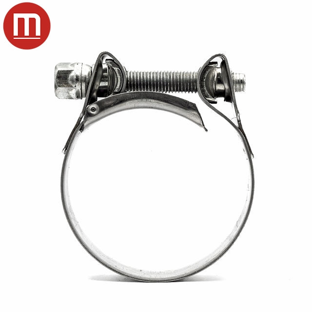 Mikalor | Fascetta stringitubo per impieghi gravosi Supra | Bullone e cilindro | W2  Fascetta in acciaio inossidabile 430 17,0 mm - 19,0 mm (0,67-0,75 pollici) - Elementi di fissaggio HCL UE - Immagine 3