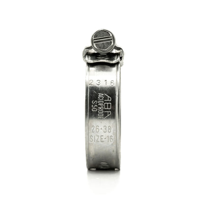 ABA | Originele wormwielaangedreven slangklem | Bandbreedte 12 mm | W5 maritieme kwaliteit 15,0 mm - 24,0 mm (0,59-0,94 inch) - HCL Fasteners EU - Afbeelding 3