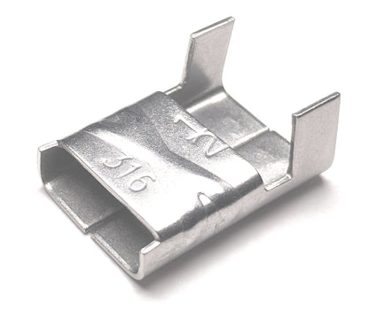 Band-It | Marine Grade Buckles (Seals) | 316 Stainless Steel | Suitable for 316 Steel Banding 6.35mm - (0.25in) - HCL Fasteners EU - Image 2