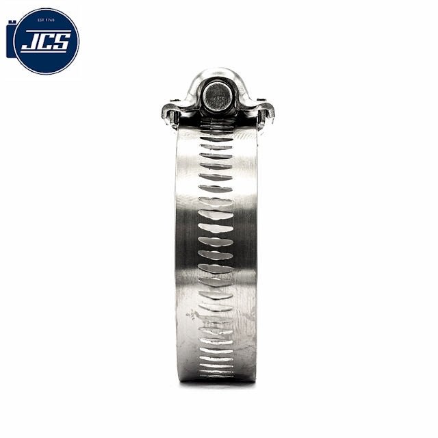 JCS | Hi-Torque Worm Drive Hose Clamps | 16mm Perforated Band | W4 304 Stainless Steel 20.0mm - 27.0mm (0.79-1.06in) - HCL Fasteners EU - Image 2