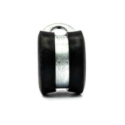 Mikalor | DIN 3016 P Clip | 12mm Wide Rubber Lined | W1 Zinc Plated Steel Band Max Dia: 5.0mm (0.20in) - HCL Fasteners EU - Image 3