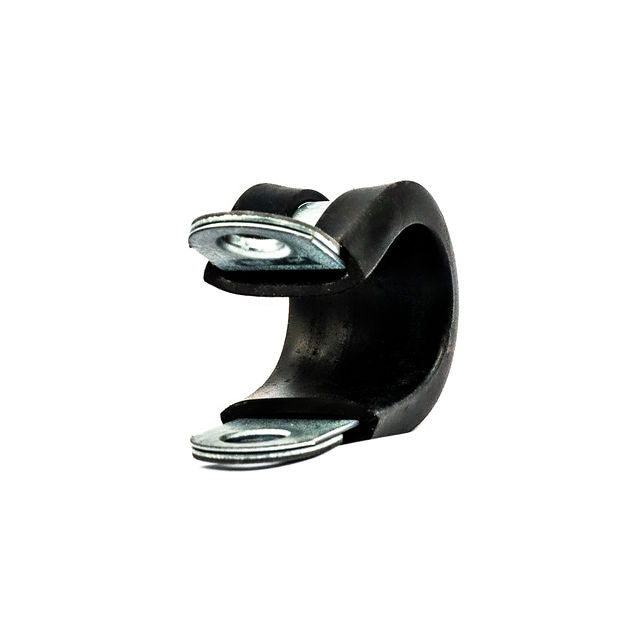 Mikalor | DIN 3016 P Clip | 12mm Wide Rubber Lined | W1 Zinc Plated Steel Band Max Dia: 5.0mm (0.20in) - HCL Fasteners EU - Image 1