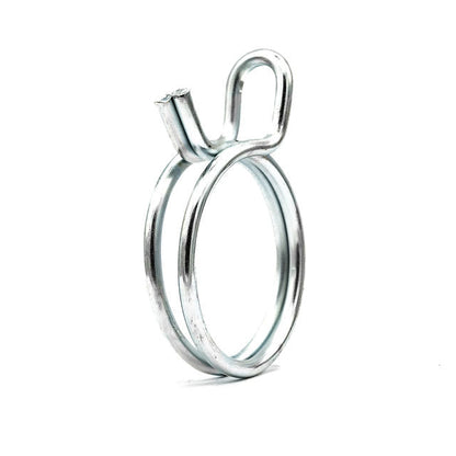 Podwójna opaska zaciskowa Mollfam z drutu sprężynowego – stal ocynkowana zapewniająca bezpieczne połączenia 5,8 mm – 6,4 mm (0,22–0,25 cala) – HCL Fasteners EU – Zdjęcie 1