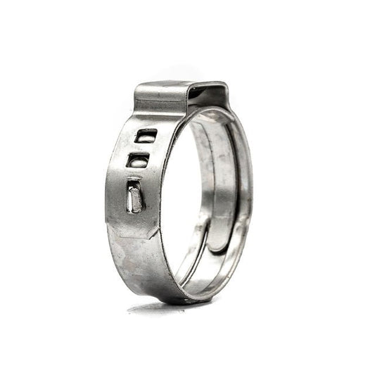 Opaska zaciskowa z jednym uchem – Zero Leak – 9,8–12,3 mm – 304SS – HCL Clamping USA – ZLEC-12.W4