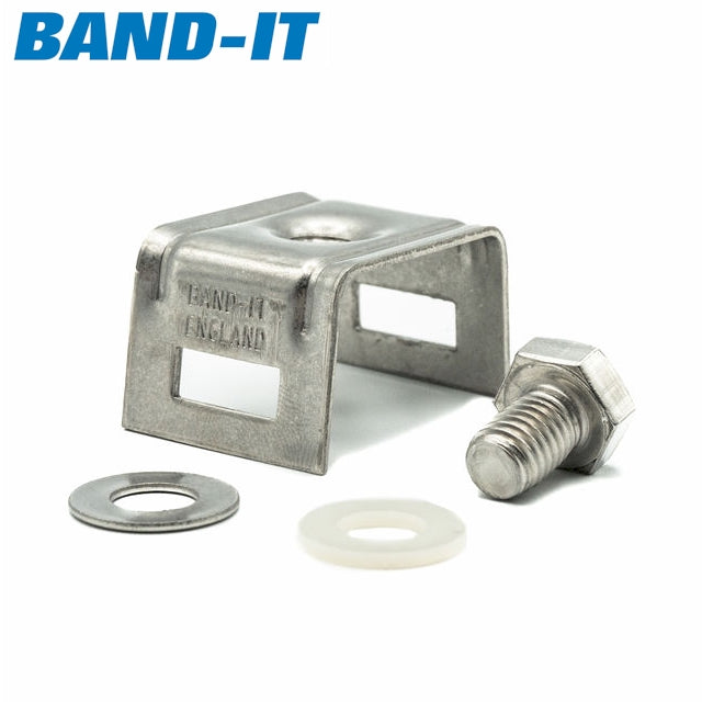 Band-It | Sign Fixing Bracket | Mini Straight Leg | 201 Stainless Steel - HCL Fasteners EU - Image 2