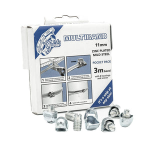 Jubilee | Kit DIY pentru cleme de furtun cu transmisie cu melc multibandă | Lățime 11 mm | W1 | Șurub, eliberare rapidă sau cap hexagonal