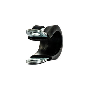 Mikalor | DIN 3016 P Clip | 12mm Wide Rubber Lined | W1 Zinc Plated Steel Band