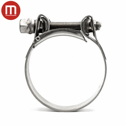 Mikalor | SUPRA Heavy Duty Hose Clamp | Bolt & Barrel Construction | W4 304 Stainless Steel 17.0mm - 19.0mm (0.67-0.75in) - HCL Fasteners EU - Image 3