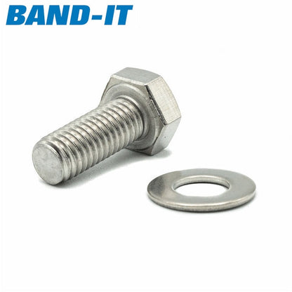Band-It | Sign Fixing Bracket M8 Bolts | 20mm Long | 201 Stainless Steel - HCL Fasteners EU - Image 3