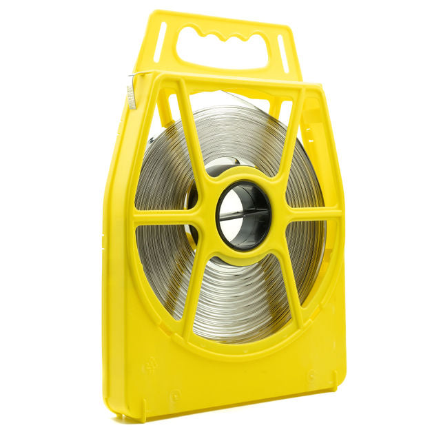 Band-It | Steel Banding Coloured Dispenser Reels | 201 Stainless Steel | Various Widths 9.52mm (0.37in) / 30.5m Reel - Yellow - HCL Fasteners EU - Image 2