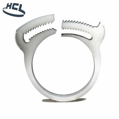 HCL | Herbie Clip Snap Fit Hose Clamp | Natural Colour | PA66 Nylon Band | Double Row Of Teeth 5.4mm - 6.3mm (0.21-0.25in) - HCL Fasteners EU - Image 3